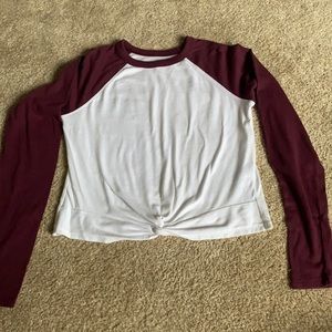 Hollister long sleeve baseball tee